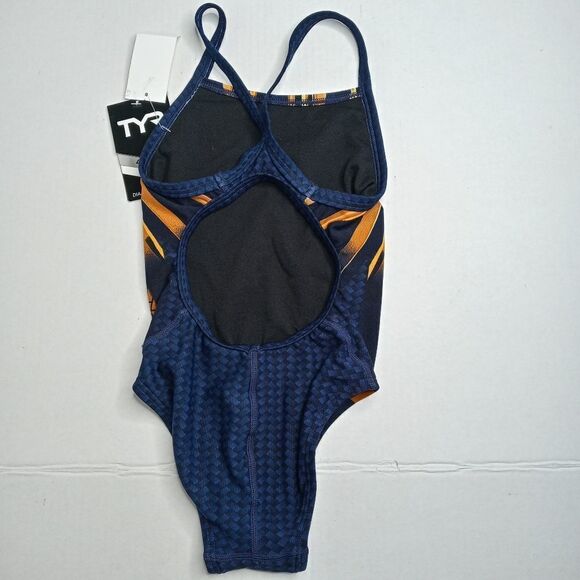 TYR Bravos Youth Diamondfit One Piece Swimsuit - Picture 4 of 12